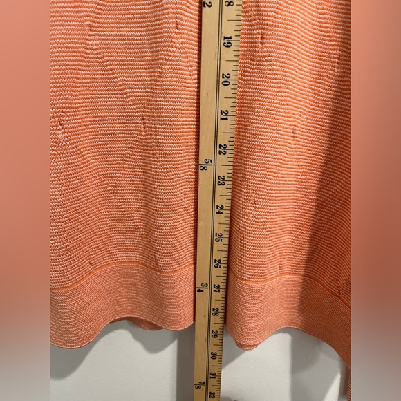 Robert Talbott Carmel Orange Pima Cotton Quarter Zip Sweater Sz. L - Picture 8 of 9